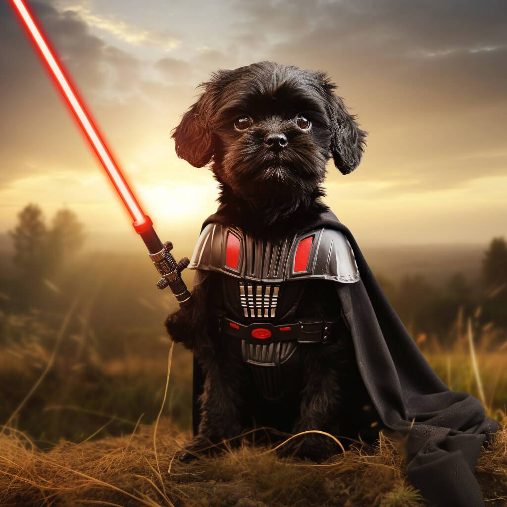 Art Darth Vader Your Pet Portrait Painting
