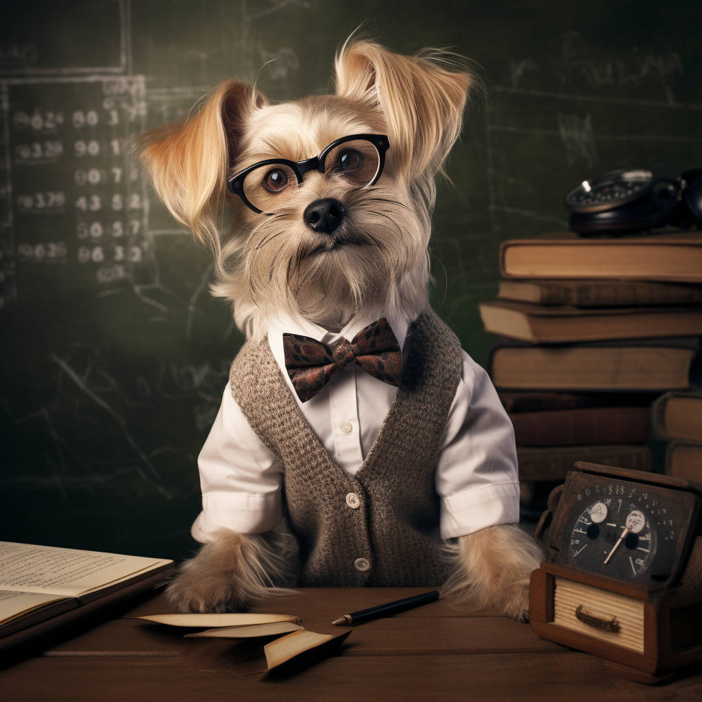 Pawsitively Outstanding: Best Dog Portraits with a Teacher Twist