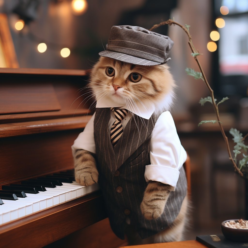 Virtuoso Delivered: Pianist Pet Portraits at Your Doorstep