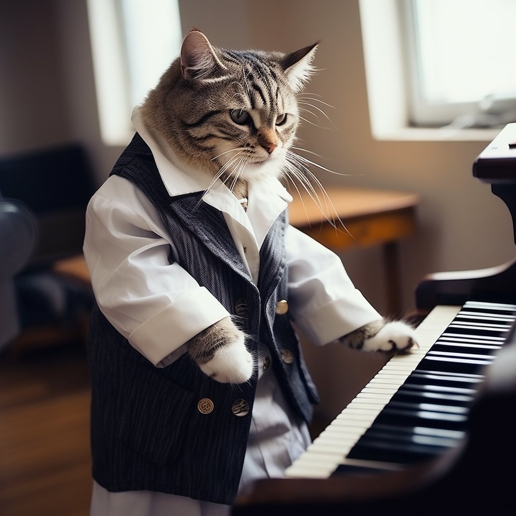 Majestic Melodies: Pianist Pet Portraits for a 60th Birthday