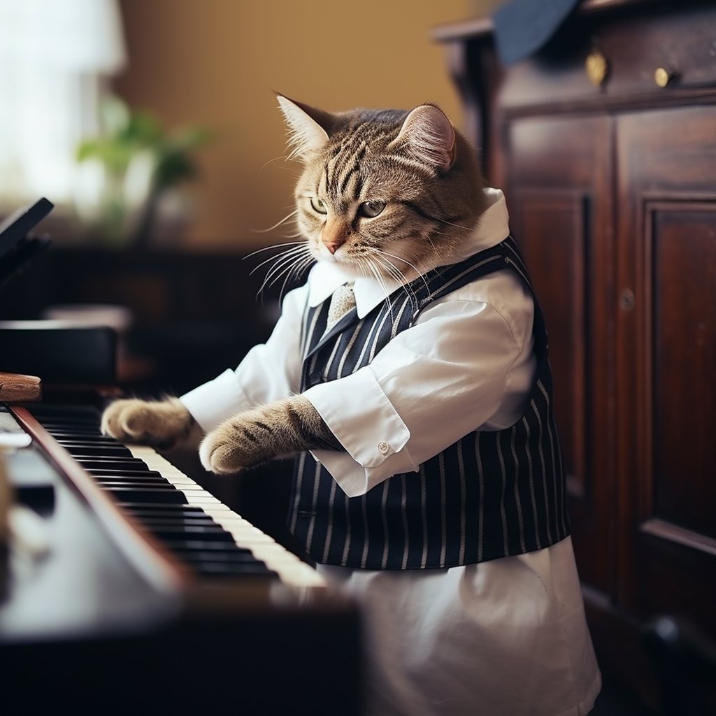 Melodic Harmony Unleashed: Pianist Pet Portraits with a Personal Touch