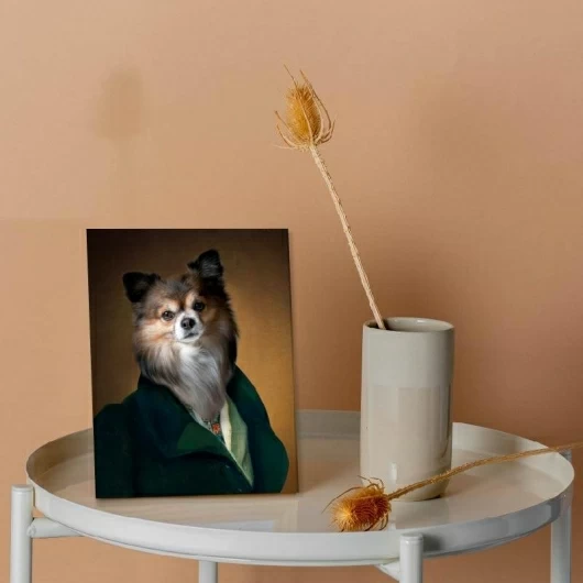 Gentleman Dog Portrait Animal Portrait Painting