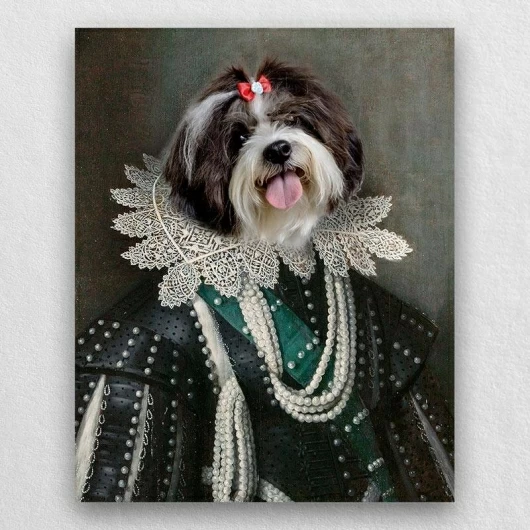 Duke Of Buckingham Renaissance Cat Portrait Dog Pet Portraits
