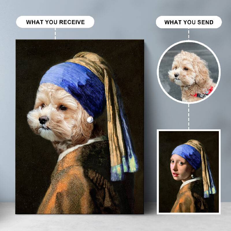 Fully Custom Pet Portrait Pet Art