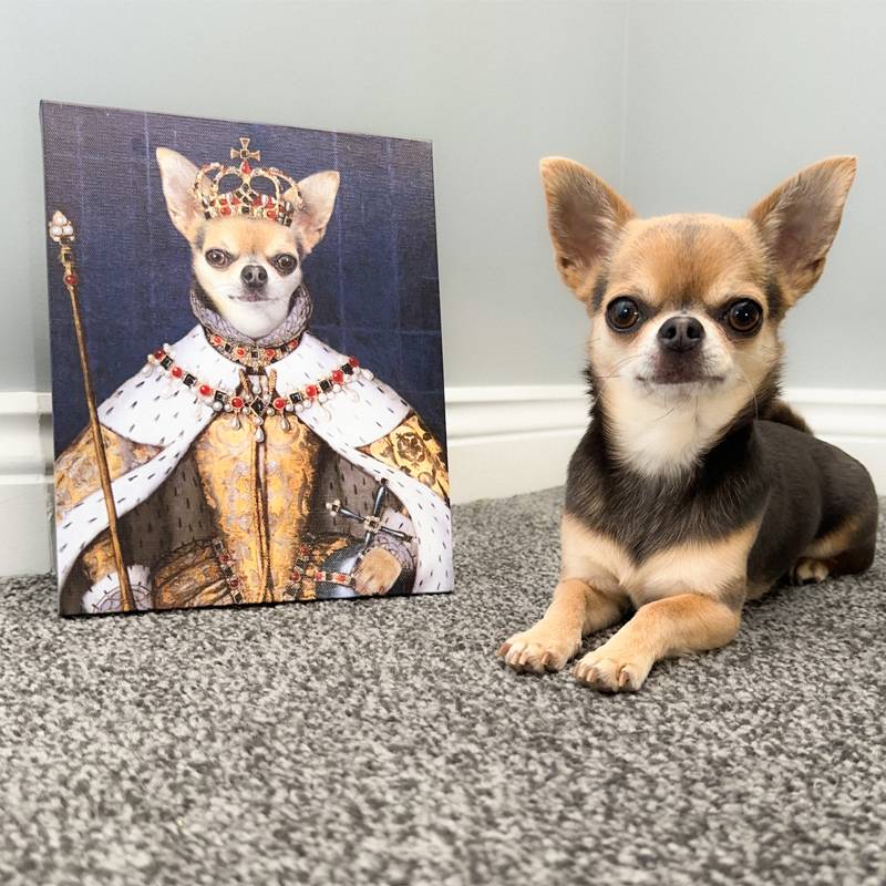 Queen Regal Painting of Pets Custom Pet Art