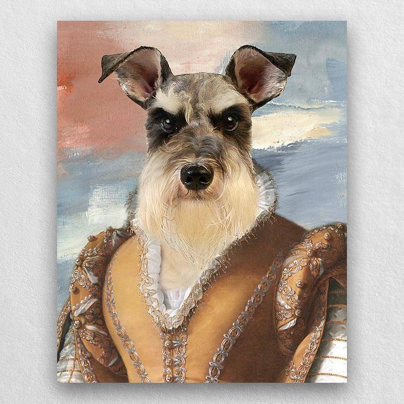 Noblewoman Pet Portrait Renaissance Dog Royal Portraits