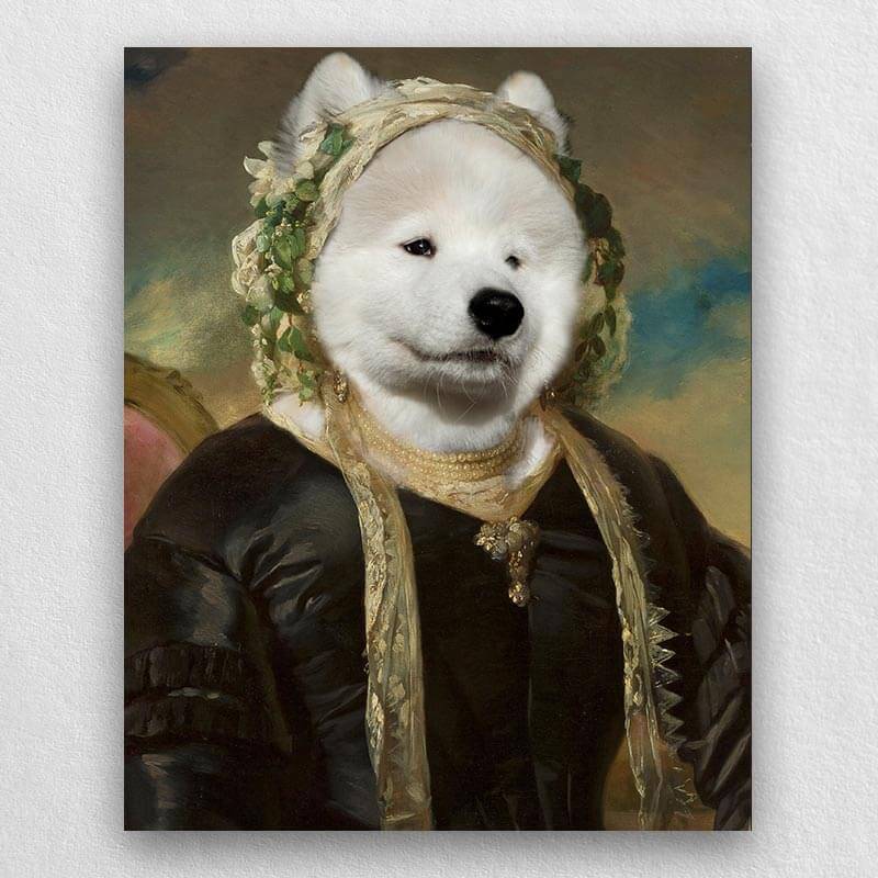 Portrait Of A Pet In A Cap Pet Renaissance Painting