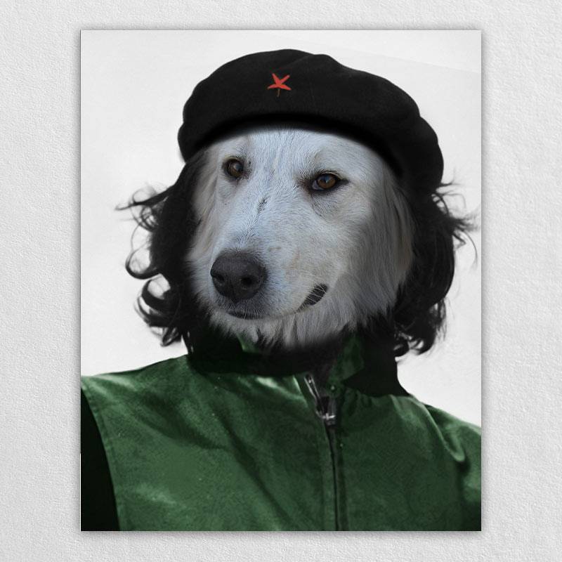 Heroic Guerrilla Fighter Custom Realistic Pet Portraits