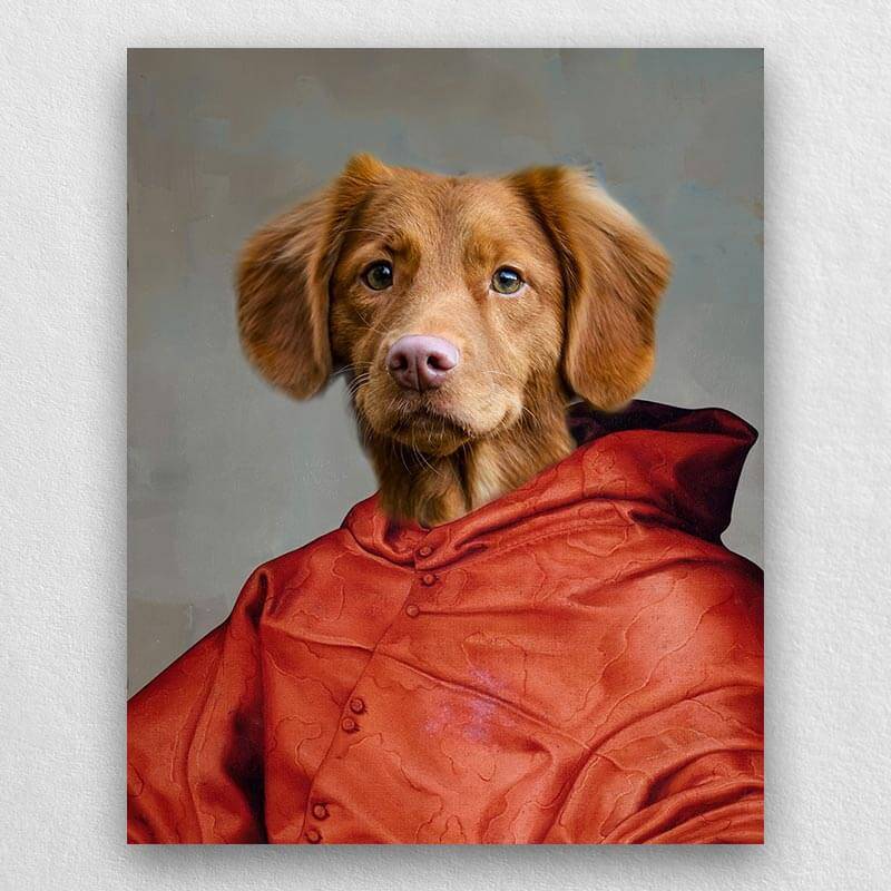 Cardinal Historical Pet Portraits Custom Pet Oil Paintings