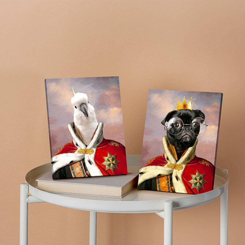 King Custom Royal Pet Portrait Dog Photo Portraits