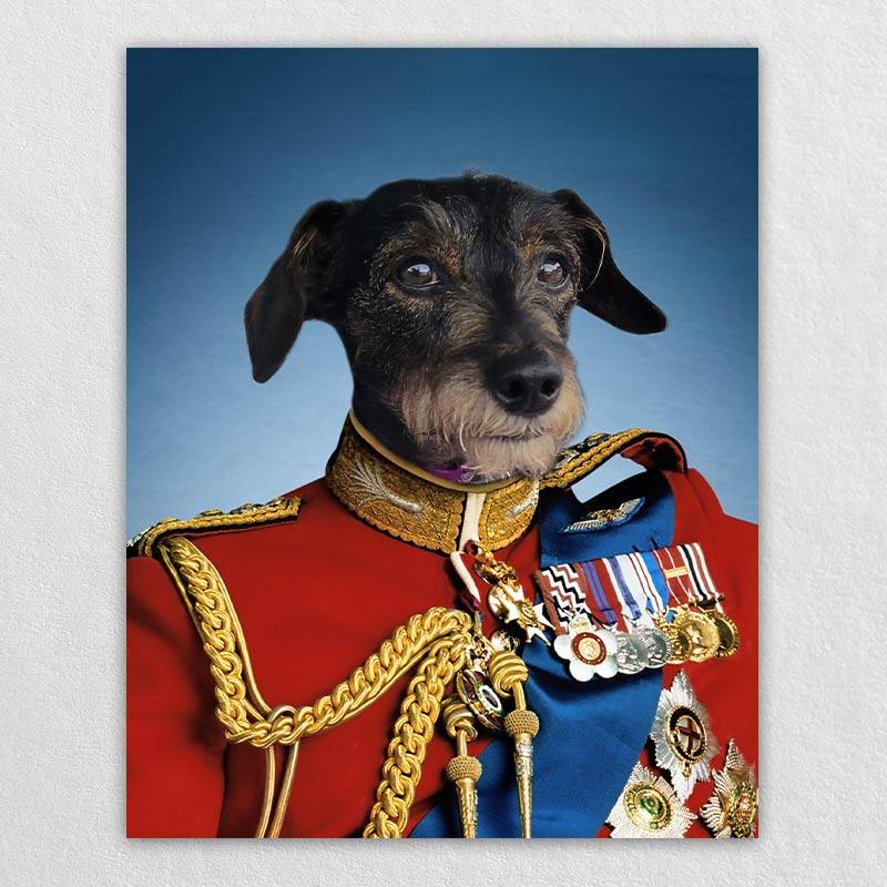 Prince Cat Portrait Royal Dog Paintings Pet Face Portraits