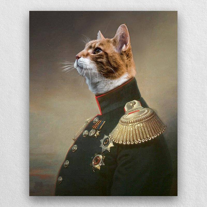 Emperor Royal Animal Portraits Pet Paintings Custom