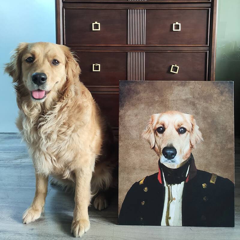 Seaman Uniform Custom Pet Portraits Paintings