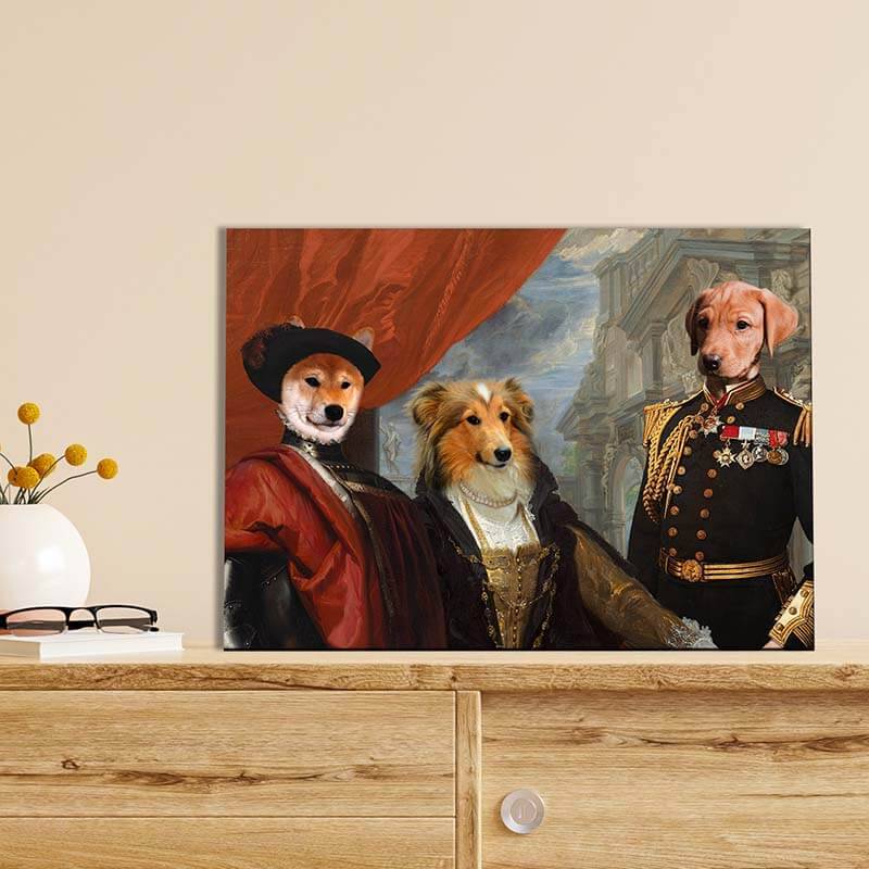 Regal Dog Cat Paintings 3 Pet Portrait