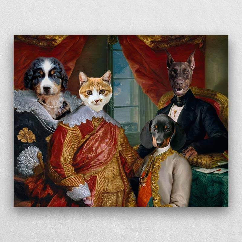 Royal Cat Portrait pet family portraits