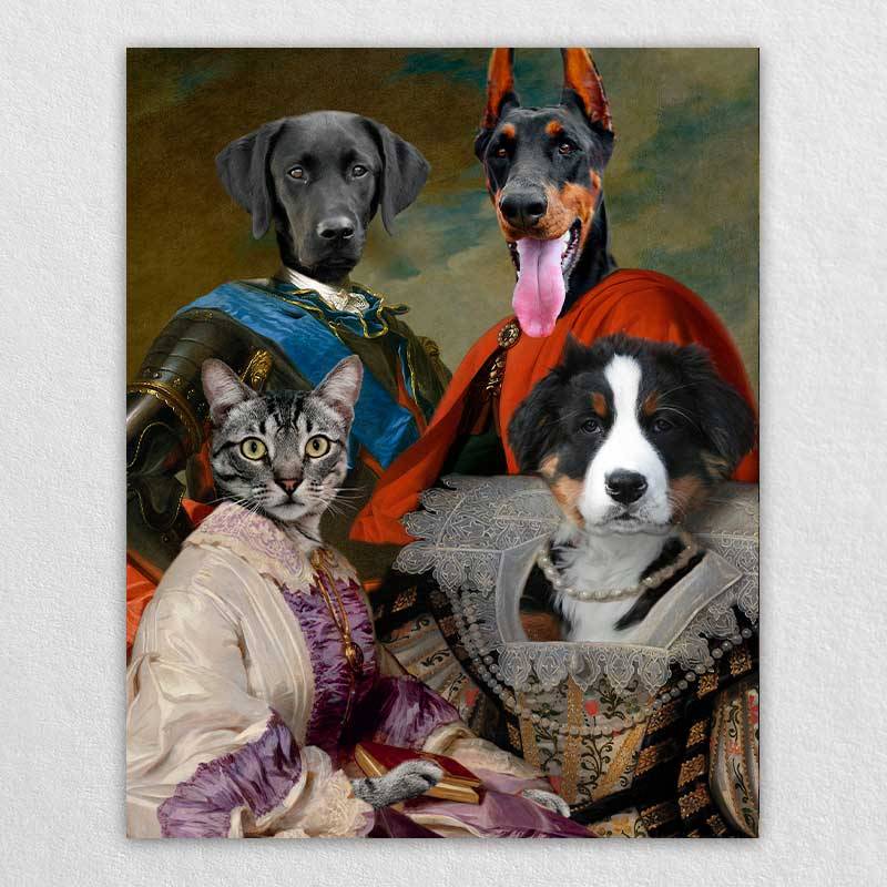 Animal Family Portrait Royal Paintings Of Pets