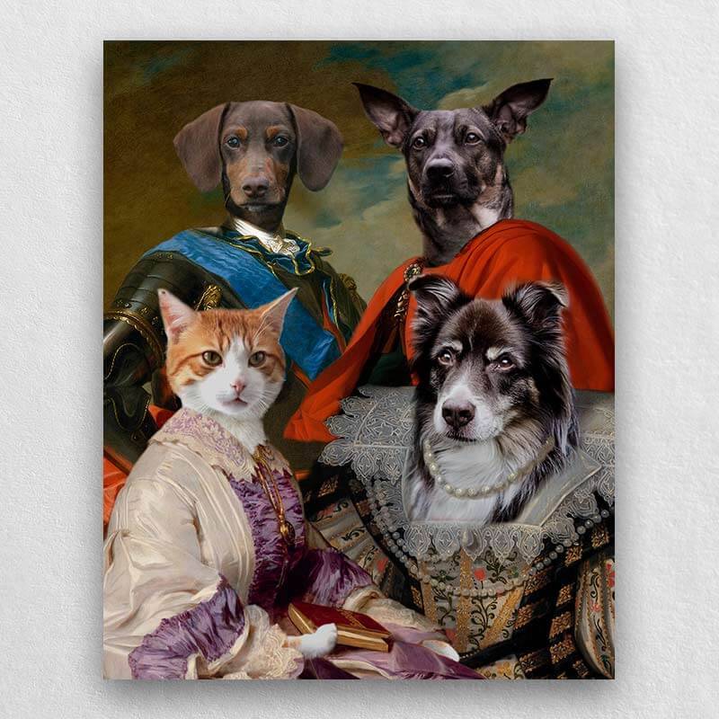 Animal Family Portrait Royal Paintings Of Pets