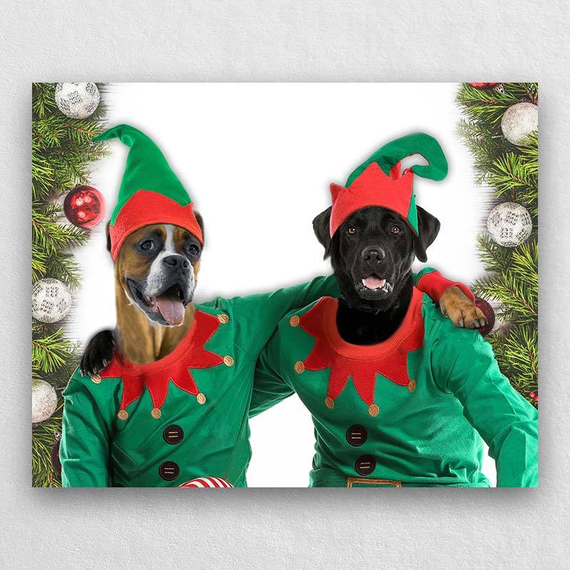 Pet Portraits Personalised Christmas Decorations