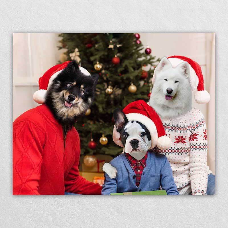Pet Portraits For Christmas Dog Painting Gift