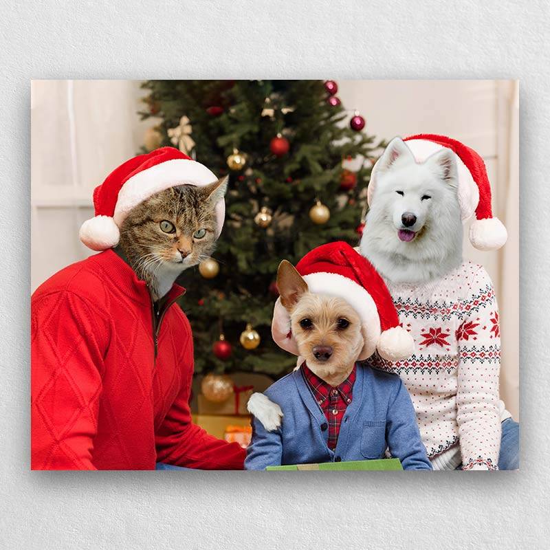 Pet Portraits For Christmas Dog Painting Gift