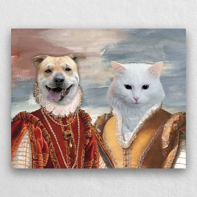 Elegant Lady Cat Portrait Pet Dog Portraits