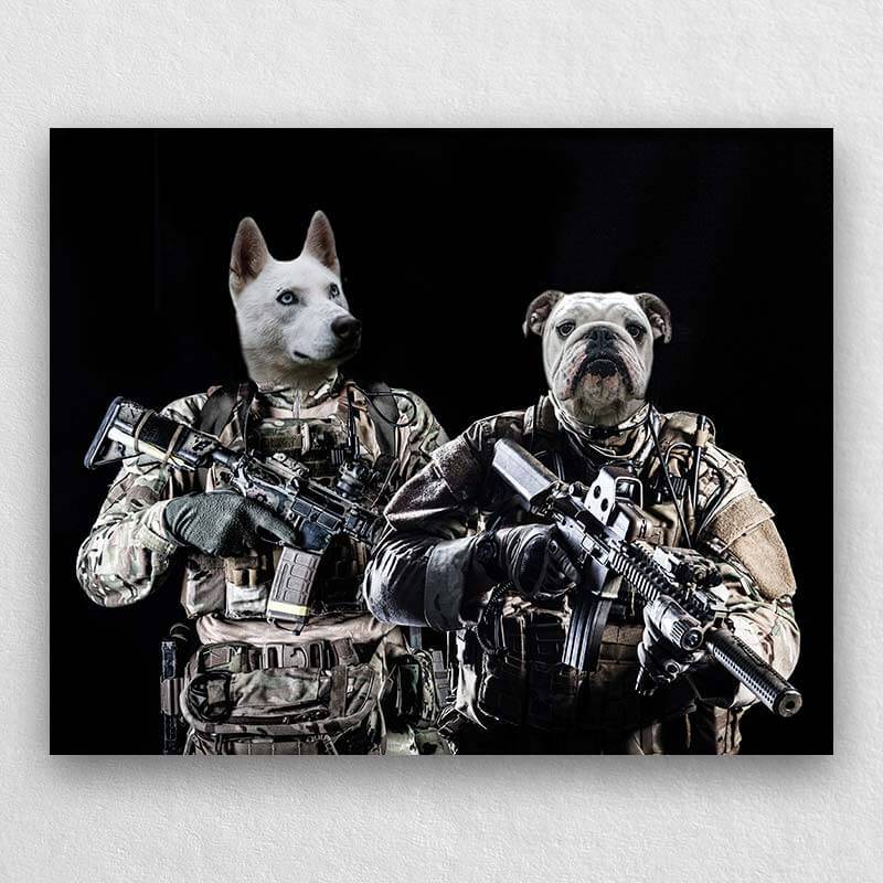 Your Pets As Special Forces Soldiers Painting