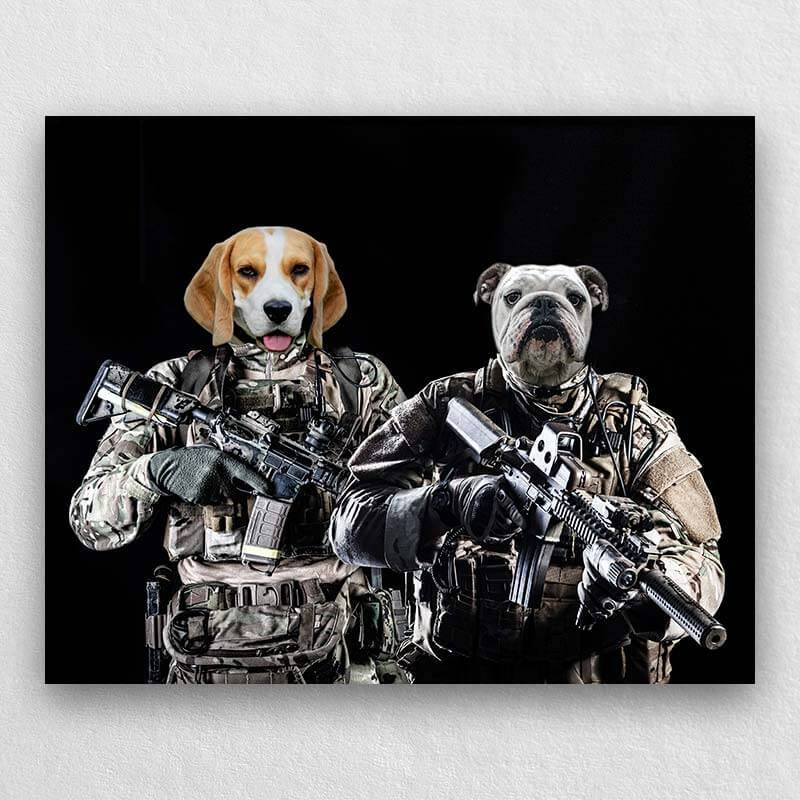 Your Pets As Special Forces Soldiers Painting