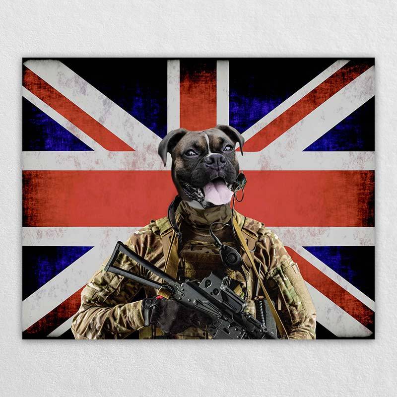 Pets As The U.K. Military Soldier Portraits