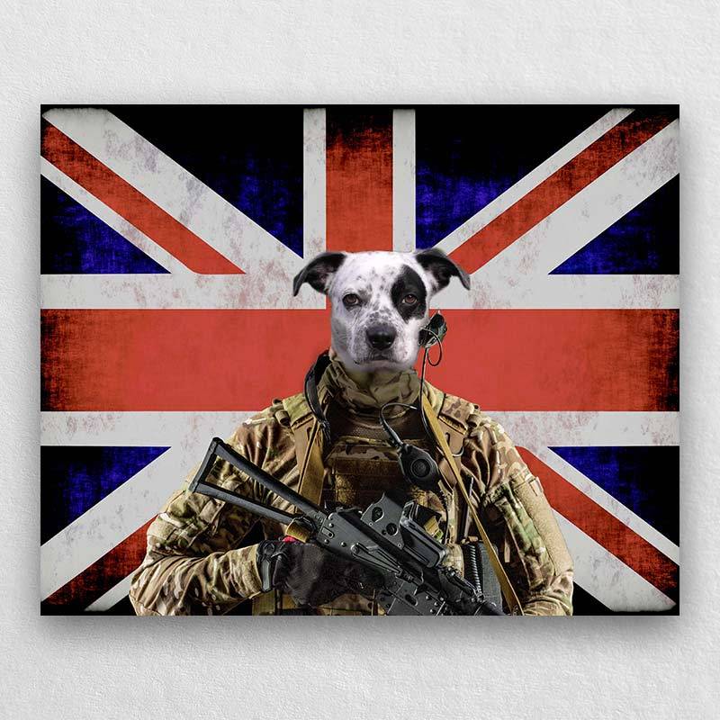 Pets As The U.K. Military Soldier Portraits
