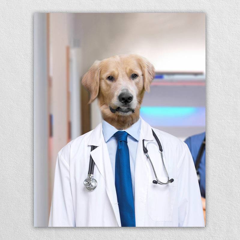 The Professional Doctor Animal Portrait Photo