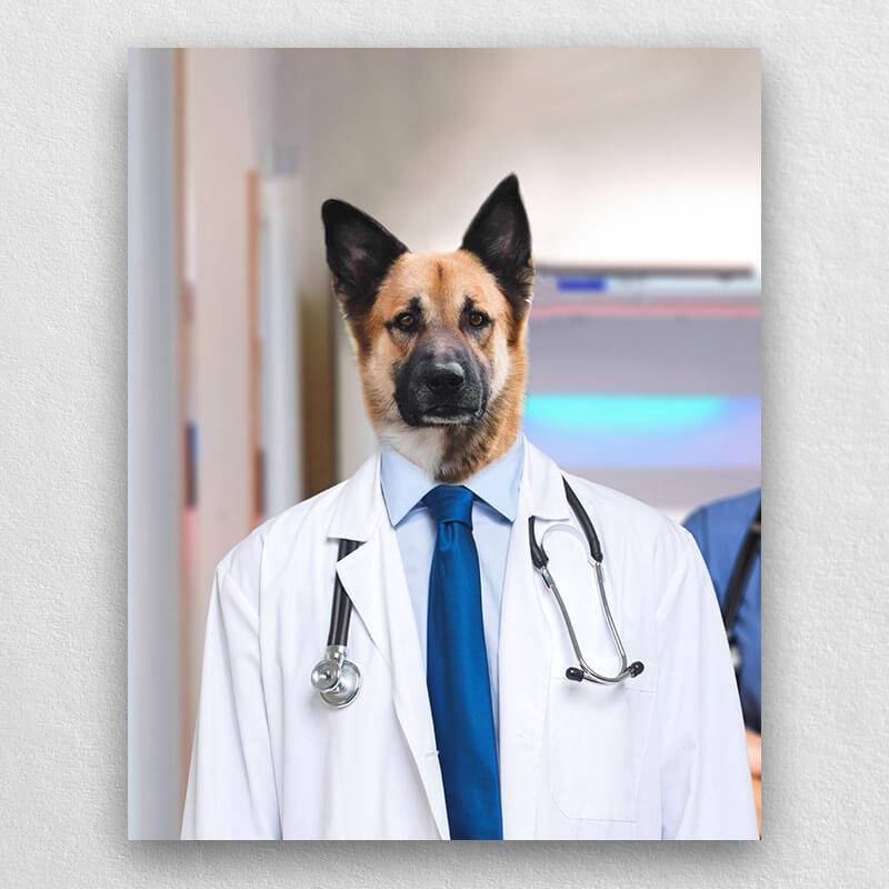 The Professional Doctor Animal Portrait Photo