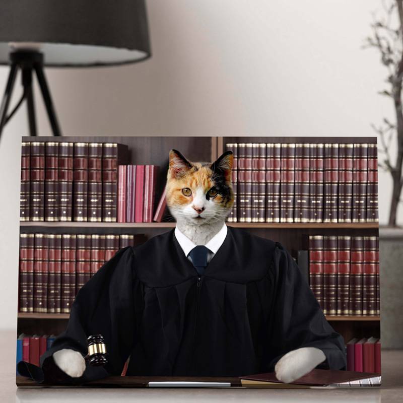 Your Pet In A Knowledgeable Judge Robe Painting
