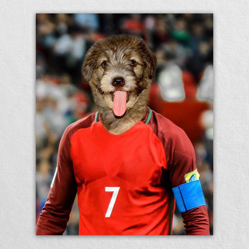 The Famous Soccer Star Canvas Prints Of Your Pets
