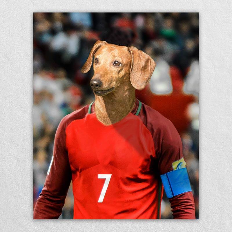 The Famous Soccer Star Canvas Prints Of Your Pets