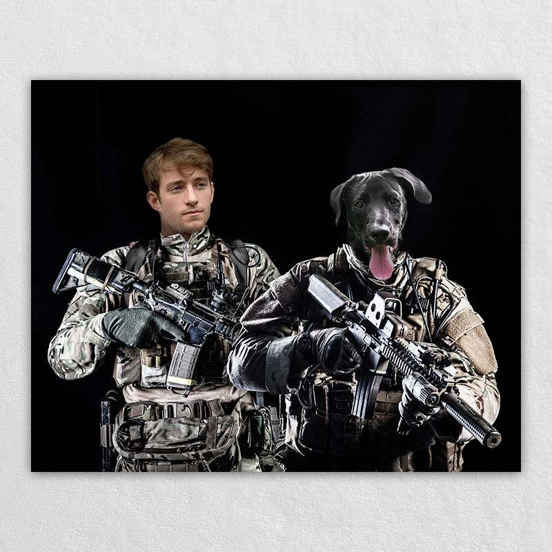 The Secret Military Forces Portrait With Your Dog Or Cat