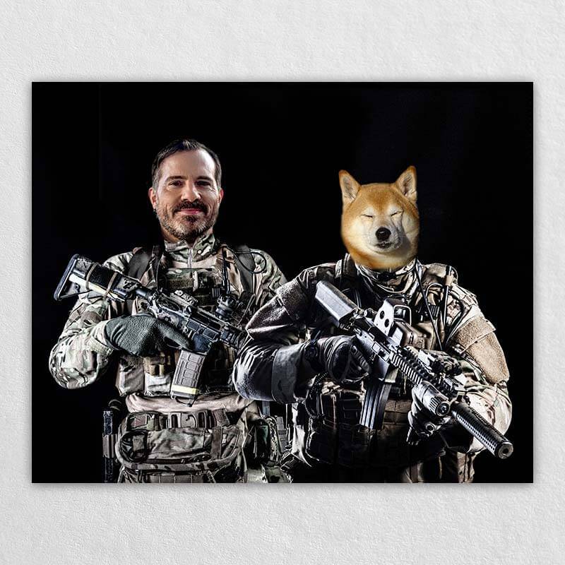 The Secret Military Forces Portrait With Your Dog Or Cat