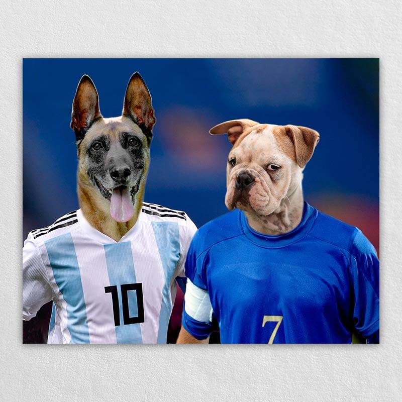 The Soccer Star Buddies Portraits With Pets