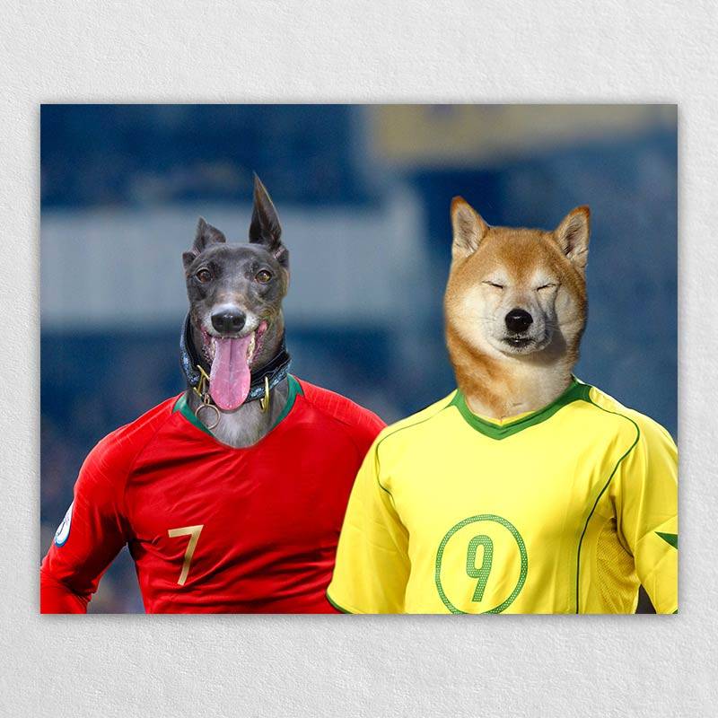 The Meeting Soccer Star Cats Or Dogs In Paintings