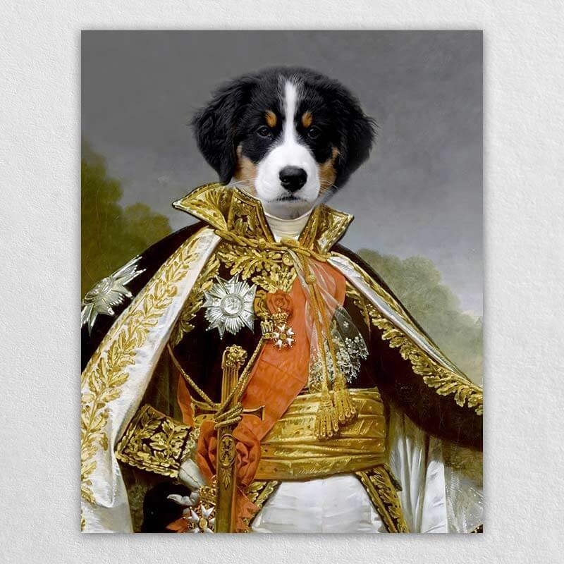 Custom Dog Print Marshal Of France Pet Portrait
