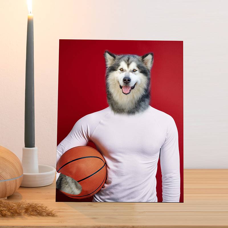 Cool Player Portrait Cat Dog Painting Custom