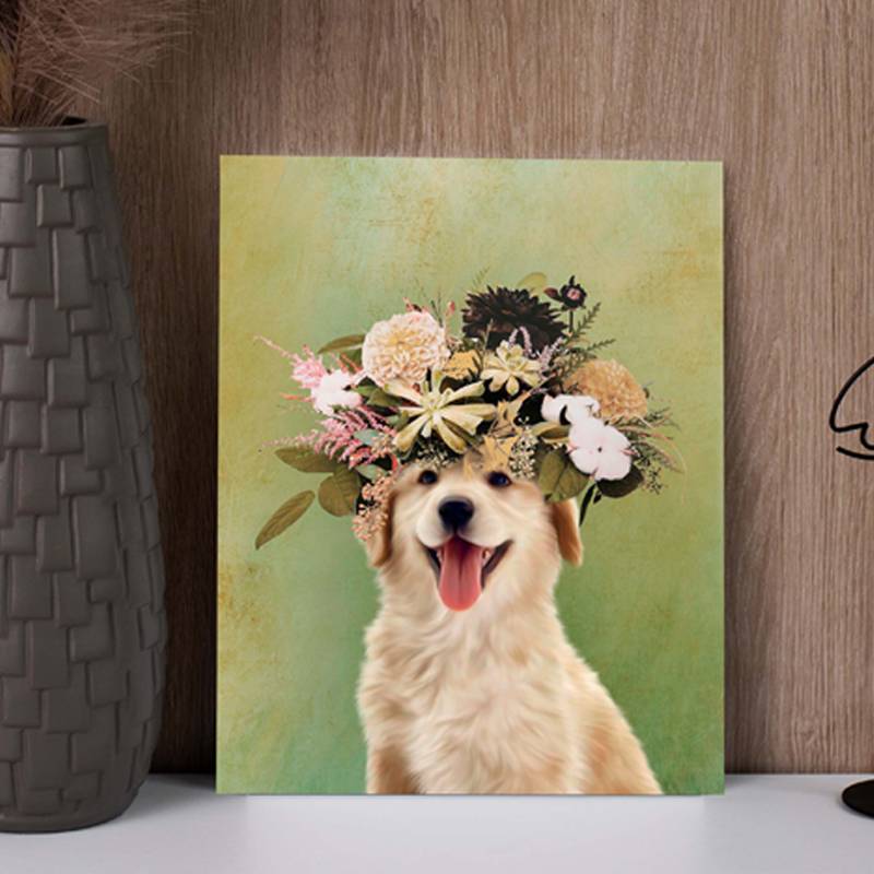 Fancy Dog Painting Animal Prints Wall Art