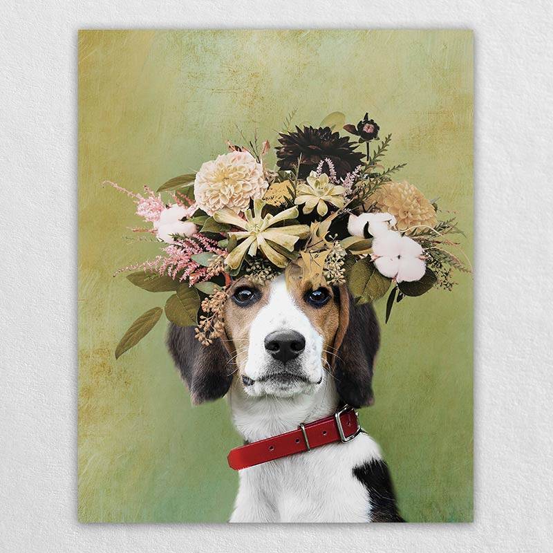 Fancy Dog Painting Animal Prints Wall Art