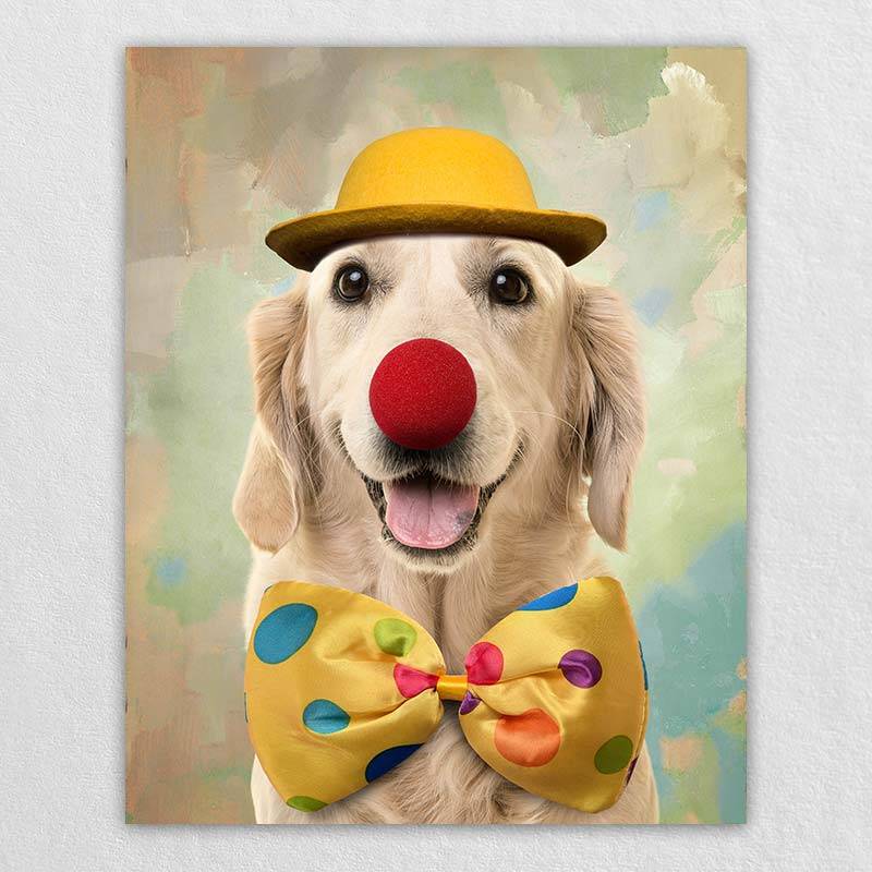 Colorful Dog Painting Custom Housewarming Gifts