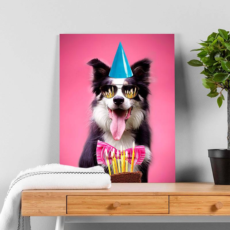 Cute Dog Portraits Custom Pet Canvas Funny