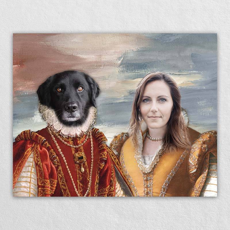 Royal Custom Pet And Owner Painting