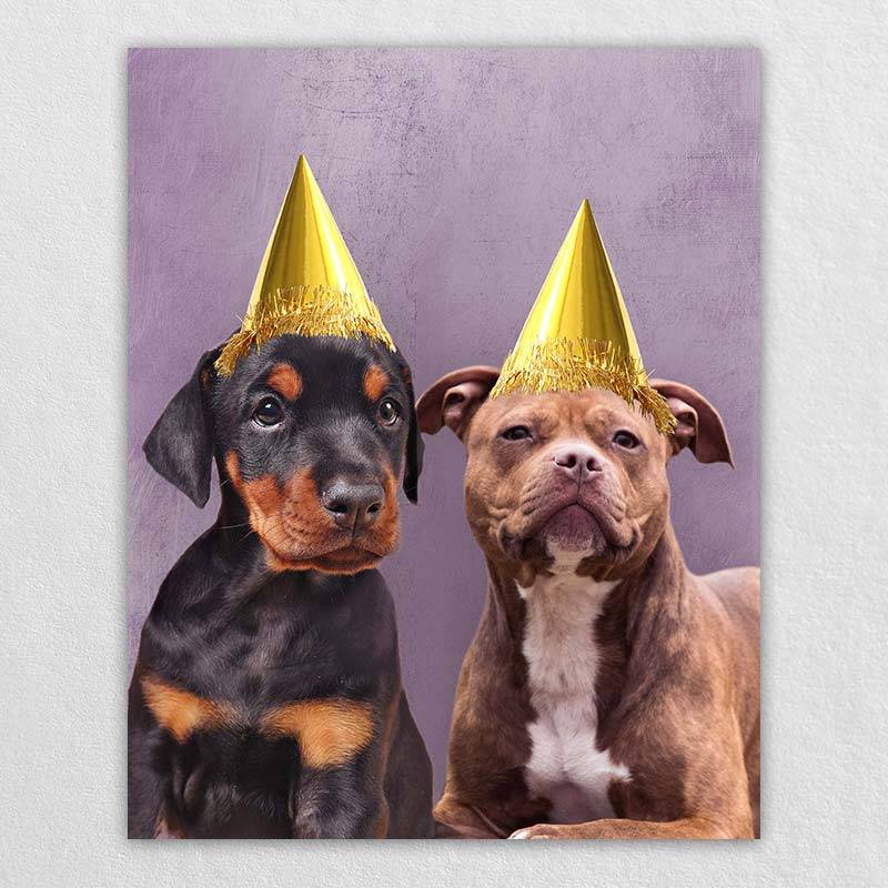 Pet Canvas Custom Birthday Gifts For Her/Him