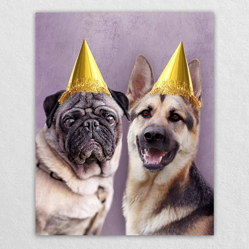 Pet Canvas Custom Birthday Gifts For Her/Him