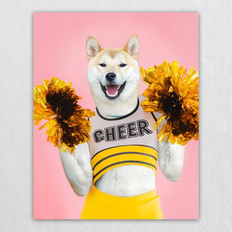 Turn Pet Into A Cheerleading Pet Drawing