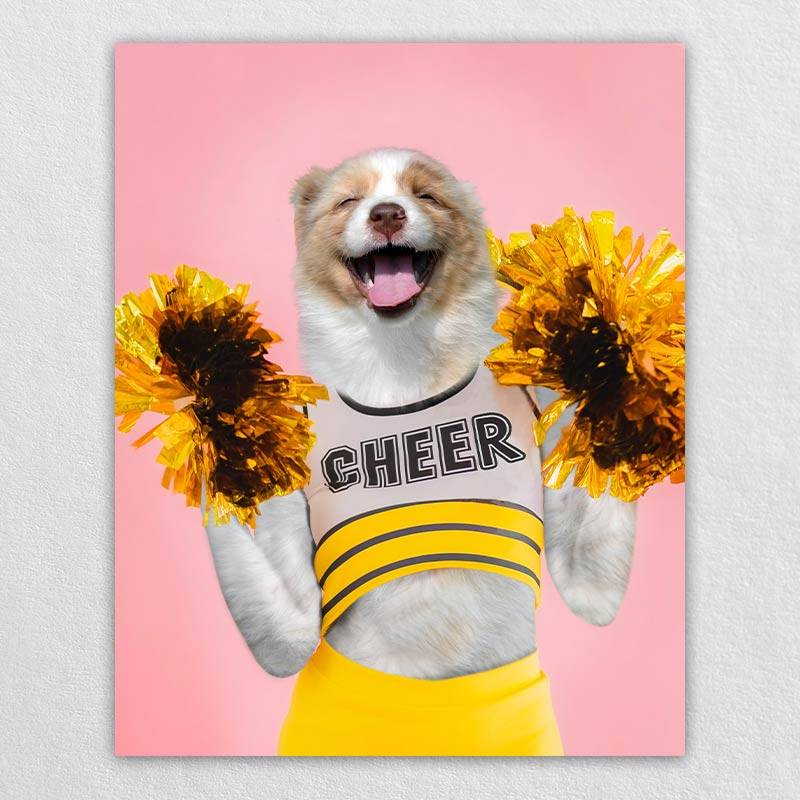 Turn Pet Into A Cheerleading Pet Drawing