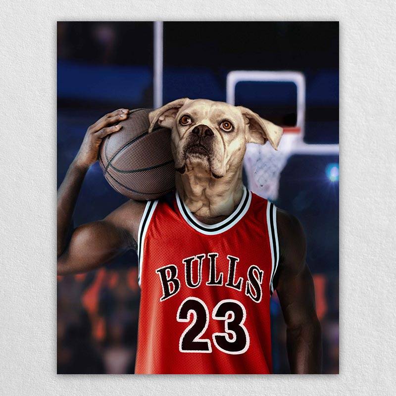 Slam-Dunk Specialist Pet Dog Custom Painting